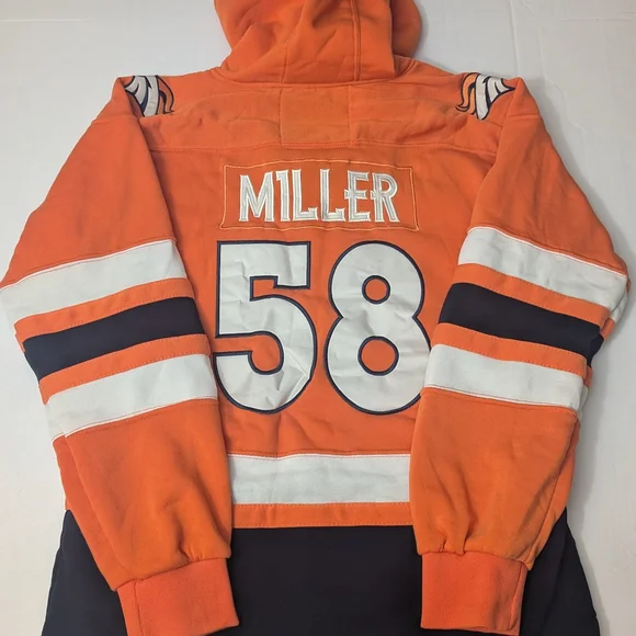 NFL Denver Broncos Orange Hoodie - Picture 8 of 9